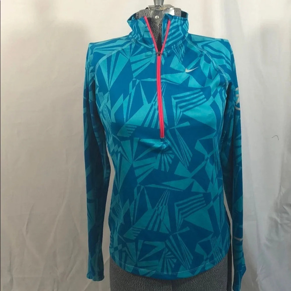 Nike Running long sleeved geometric print shirt S - Picture 5 of 6